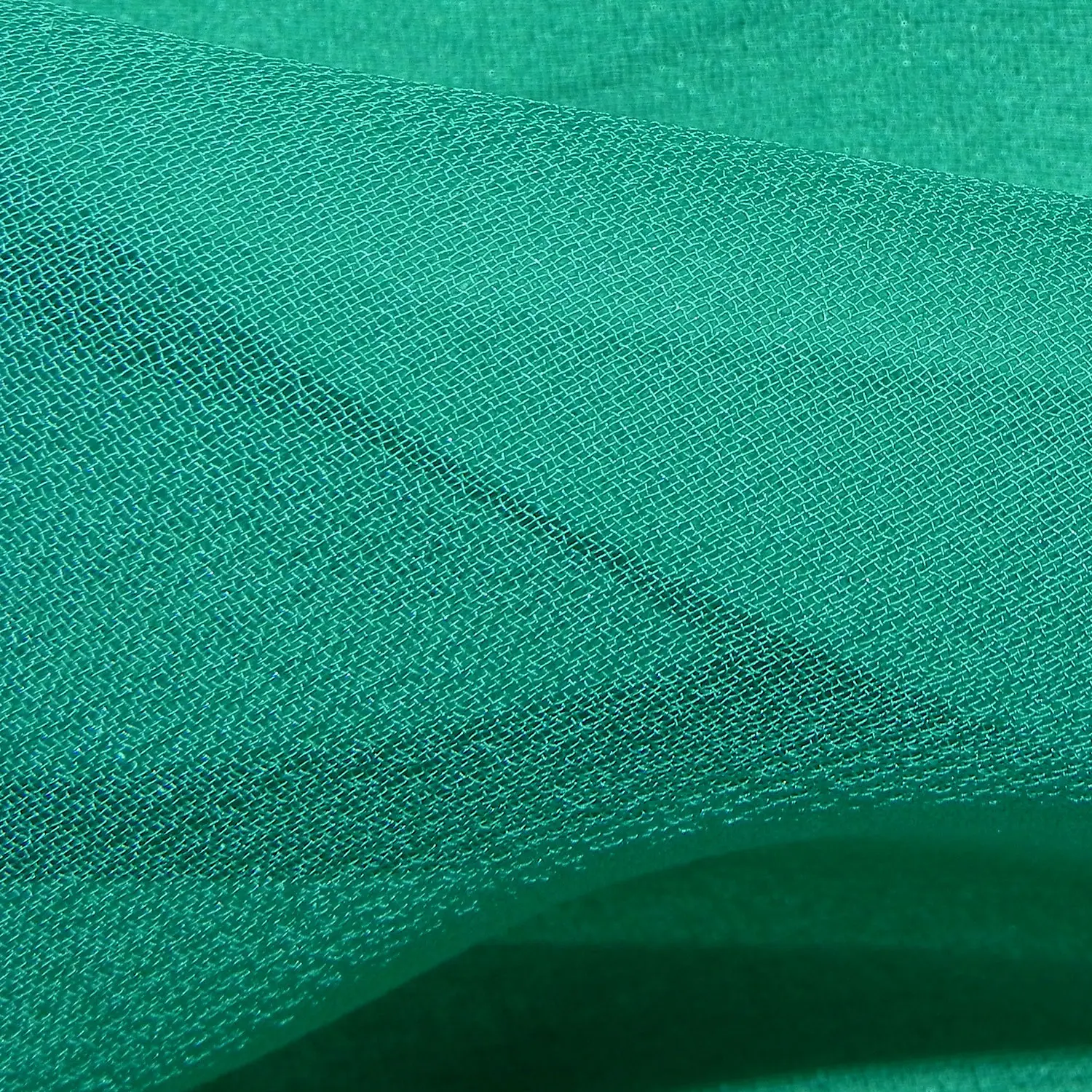 SILK GEORGETTE - 34GSM - AQUA GREEN
