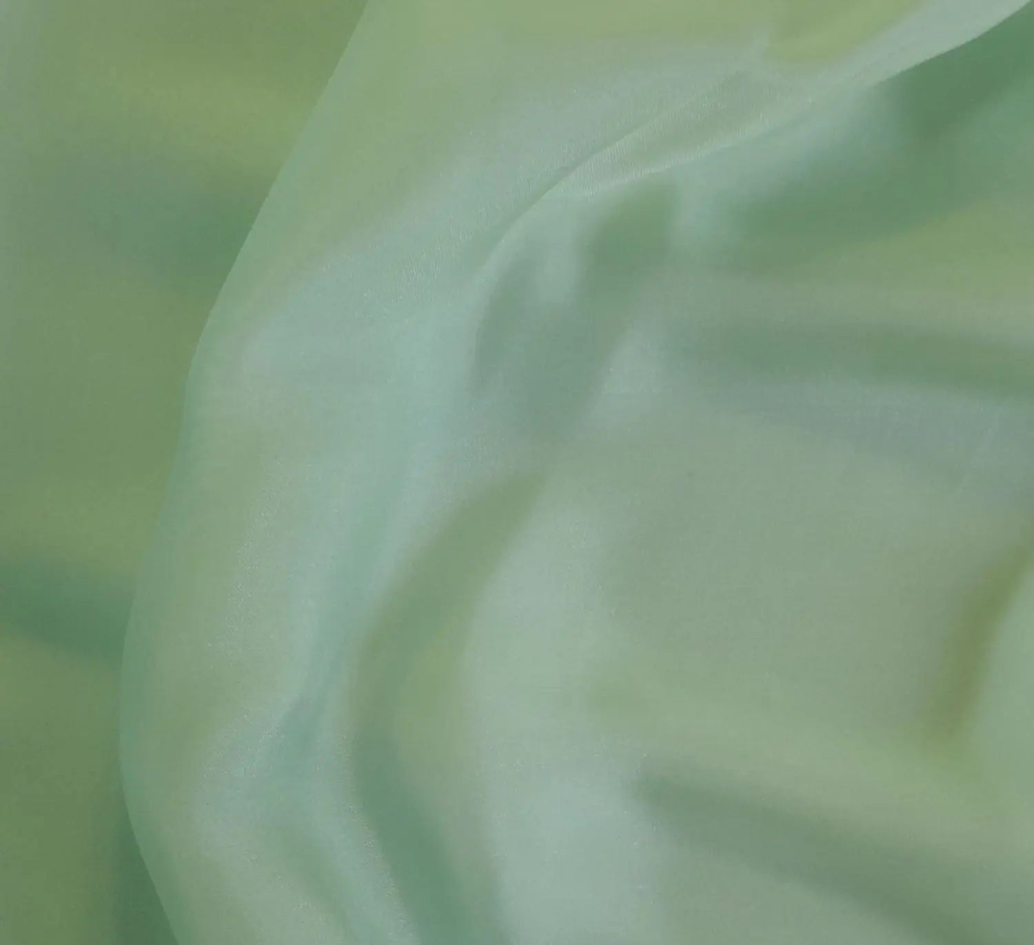 SATINISED CHIFFON - OPALINE GREEN