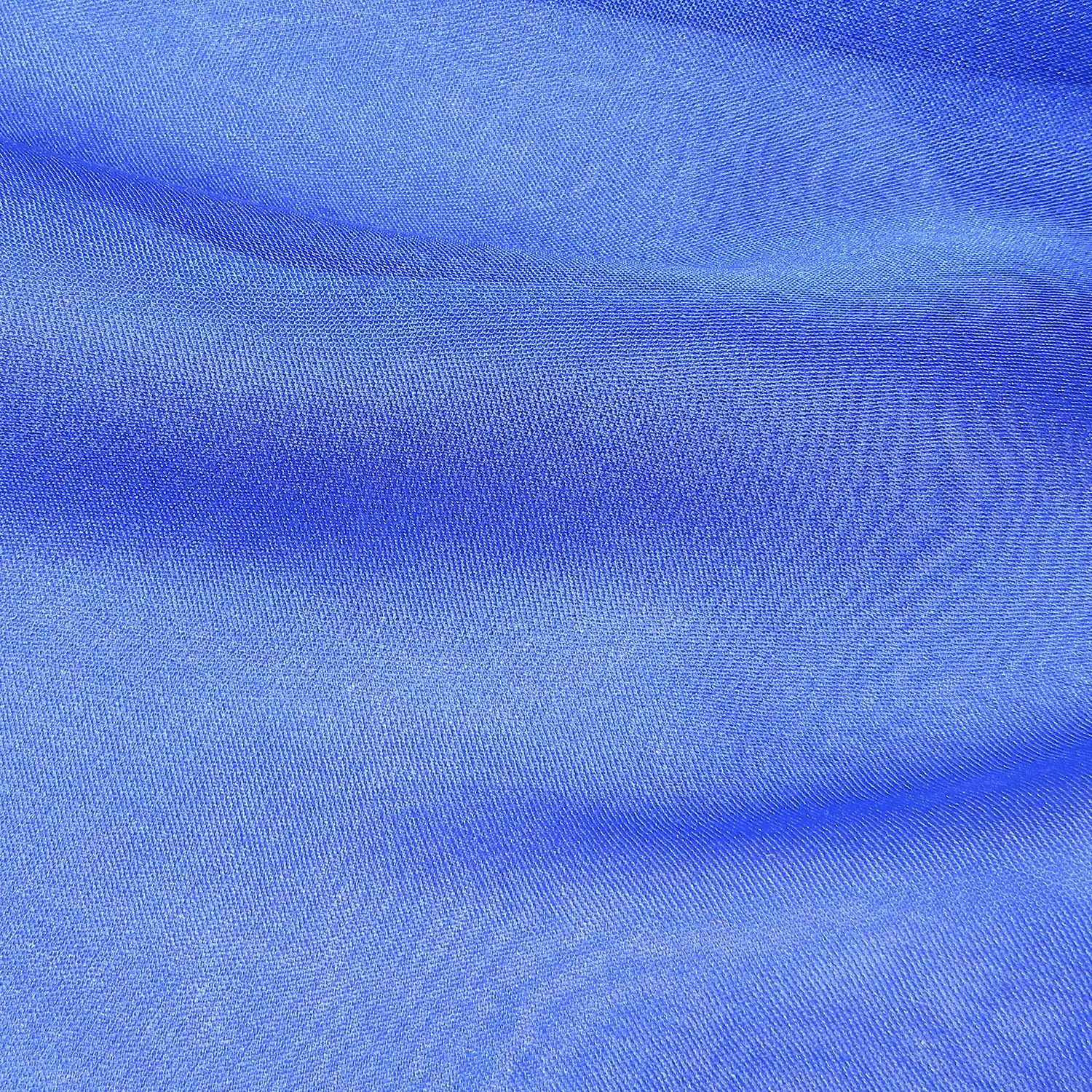 SATINISED CHIFFON - ROYAL