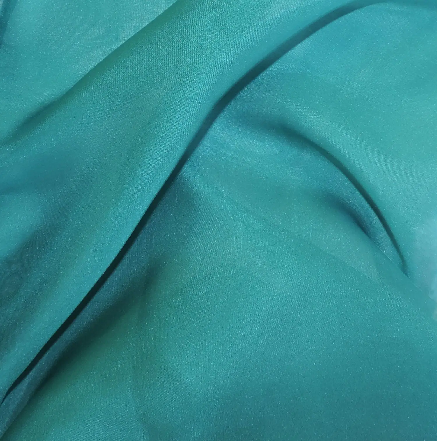 SATINISED CHIFFON - BLUE GRASS
