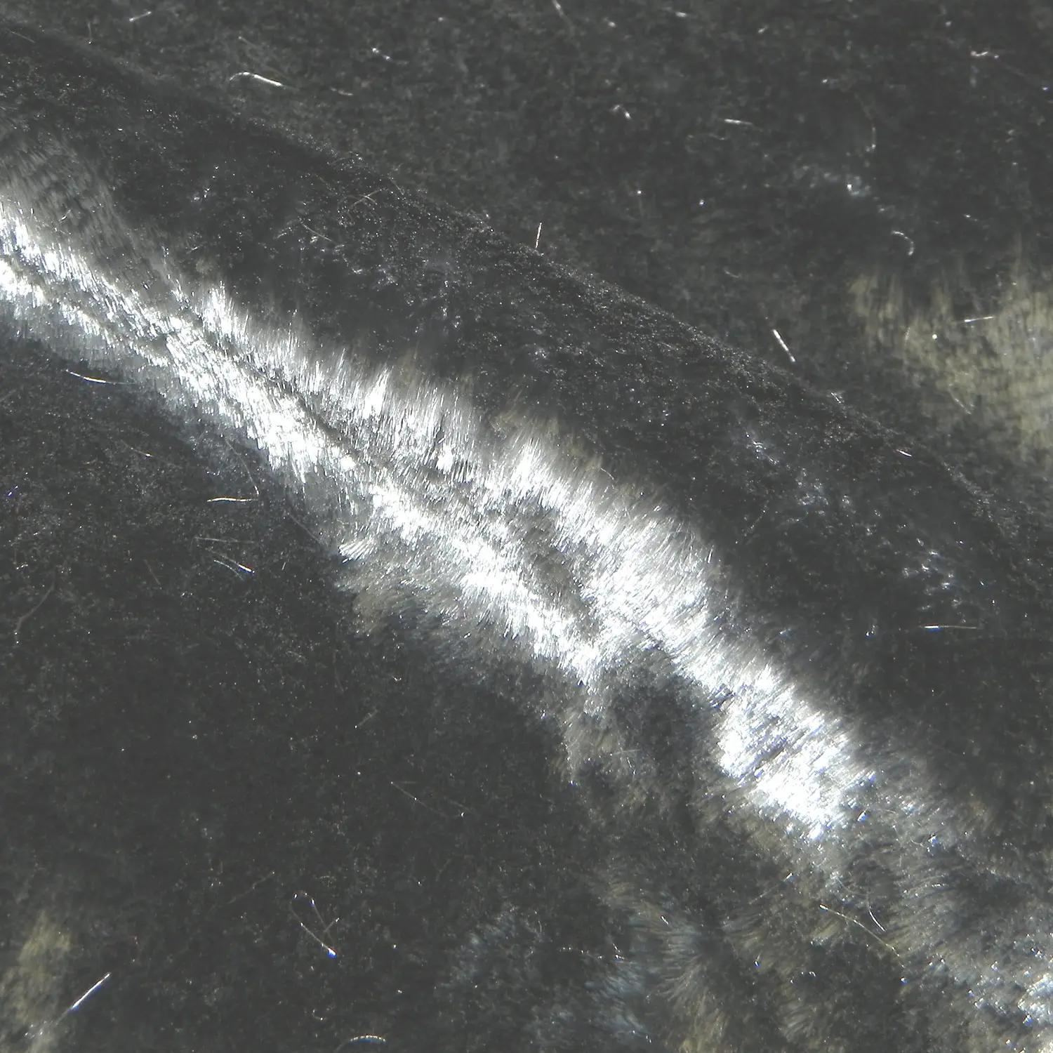 SILK / VISCOSE VELVET - LONG PILE - GRAYDAWN/SILVER