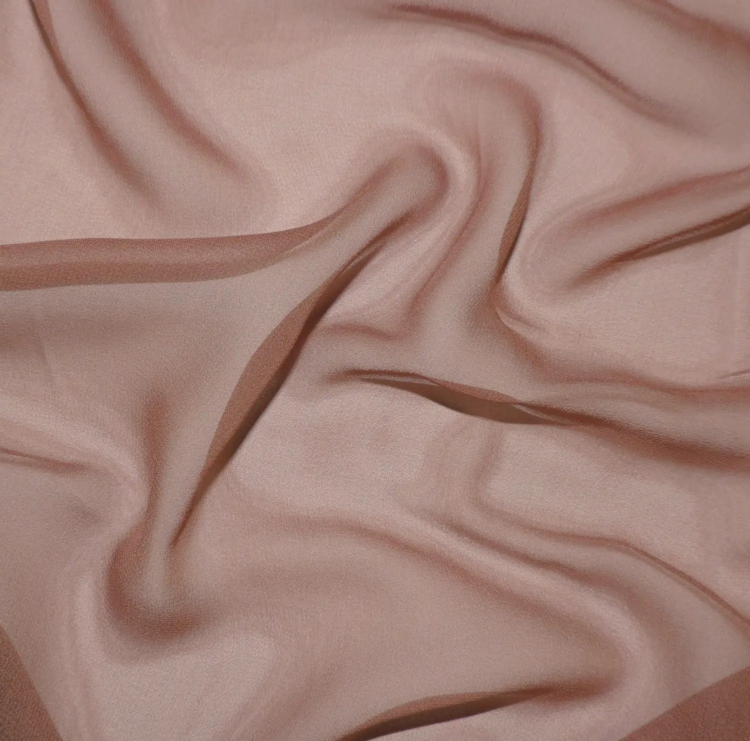 SILK GEORGETTE - 34GSM - NUTMEG