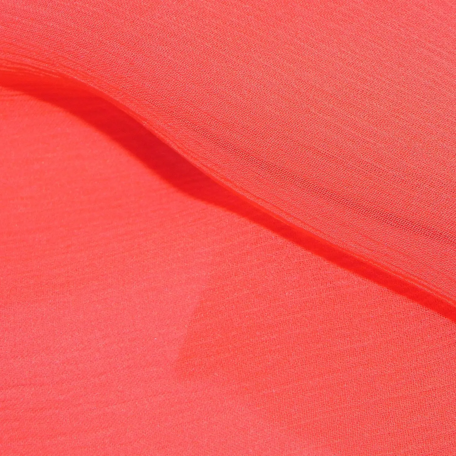 SILK CHIFFON - 35GSM - DEEP SEA CORAL