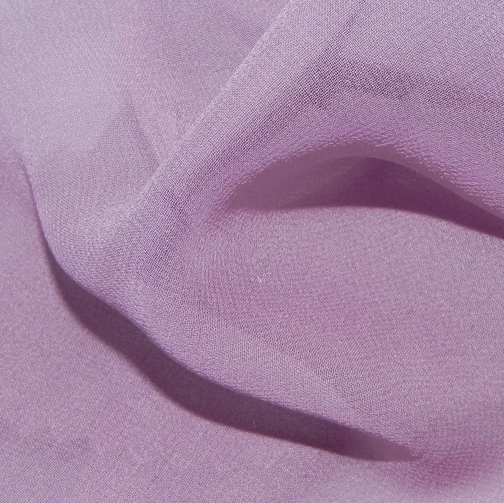 SILK GEORGETTE - 34GSM - GREY PLUM