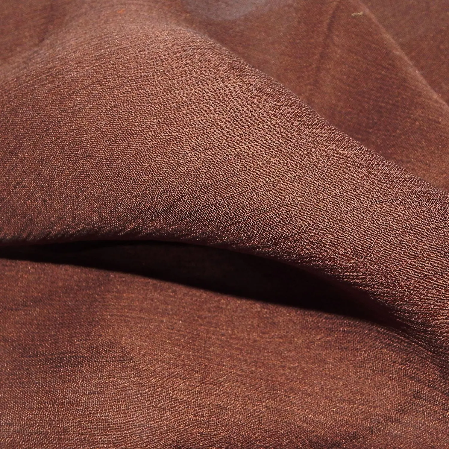 SILK CHIFFON - 35GSM - DARK CHOCOLATE