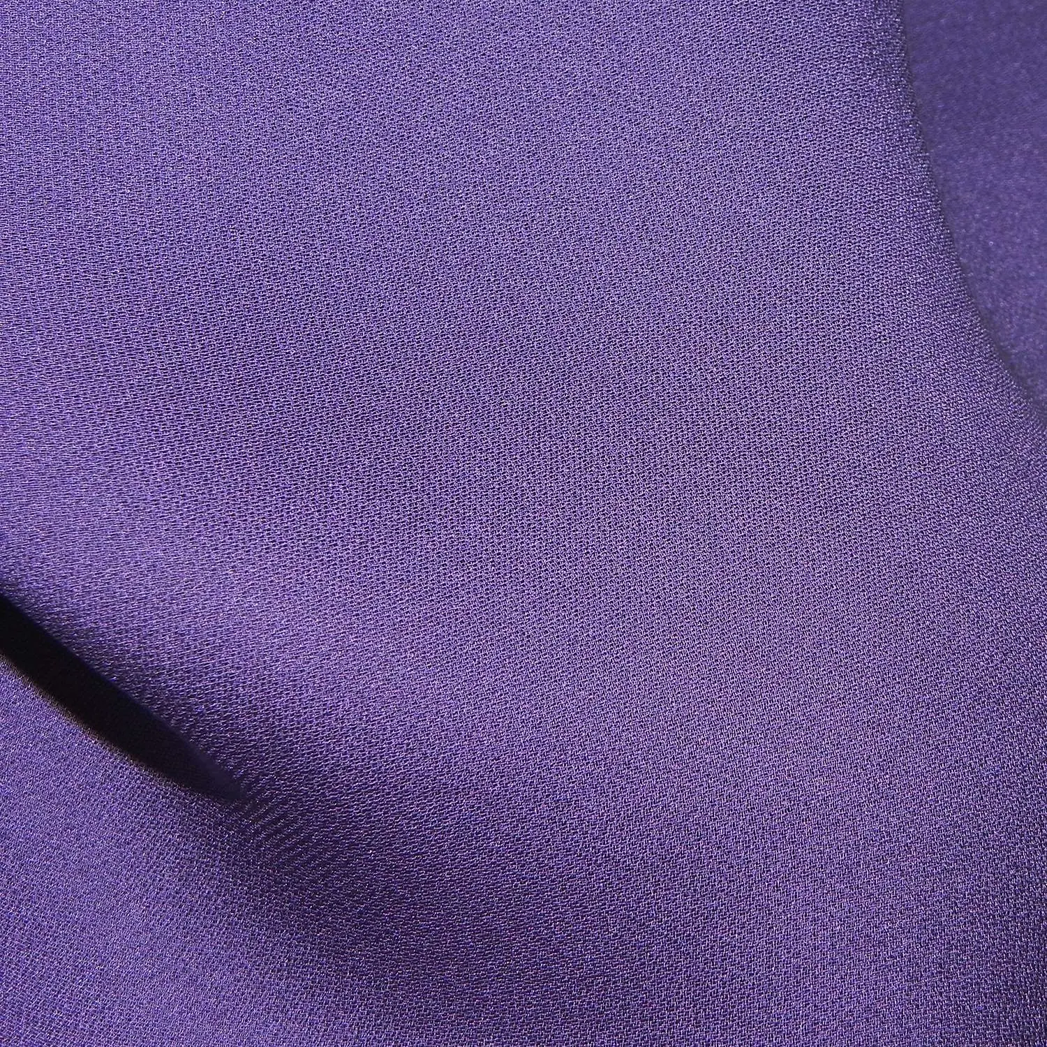 DOUBLE GEORGETTE - AUBERGINE