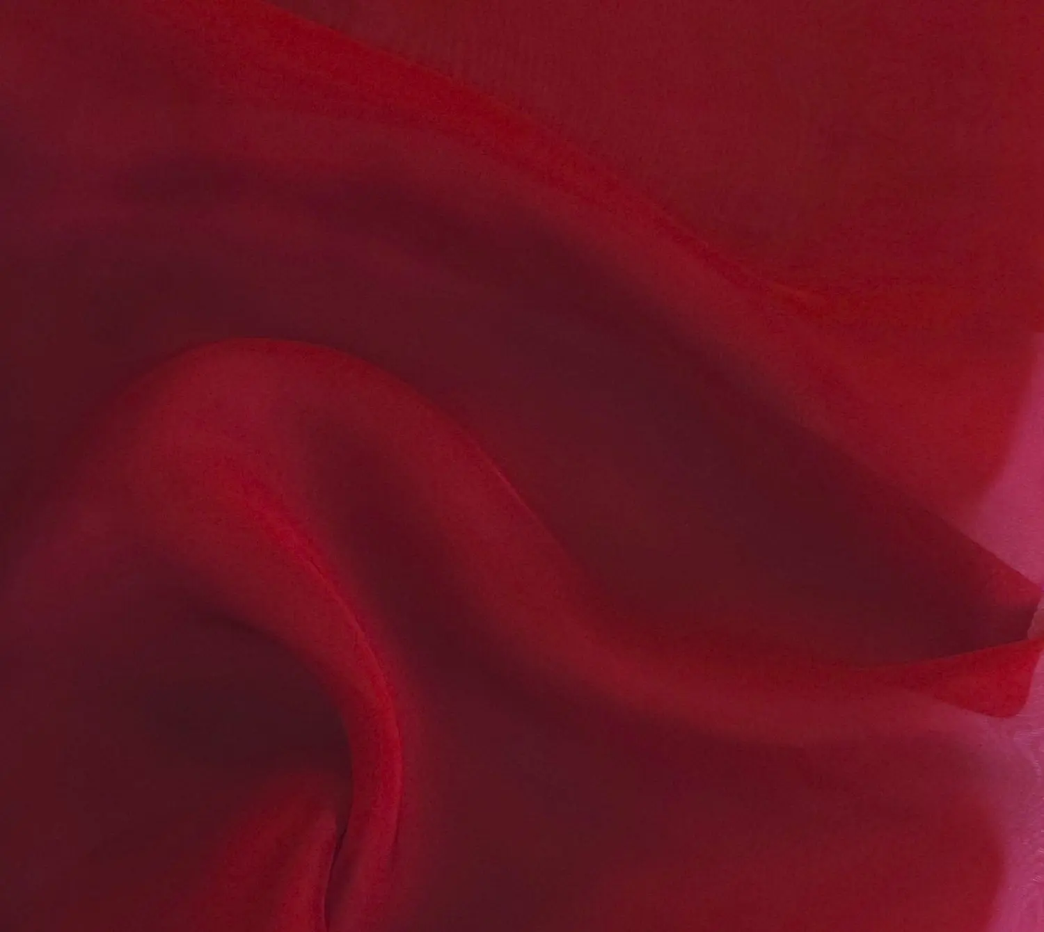 SATINISED CHIFFON - BURGUNDY